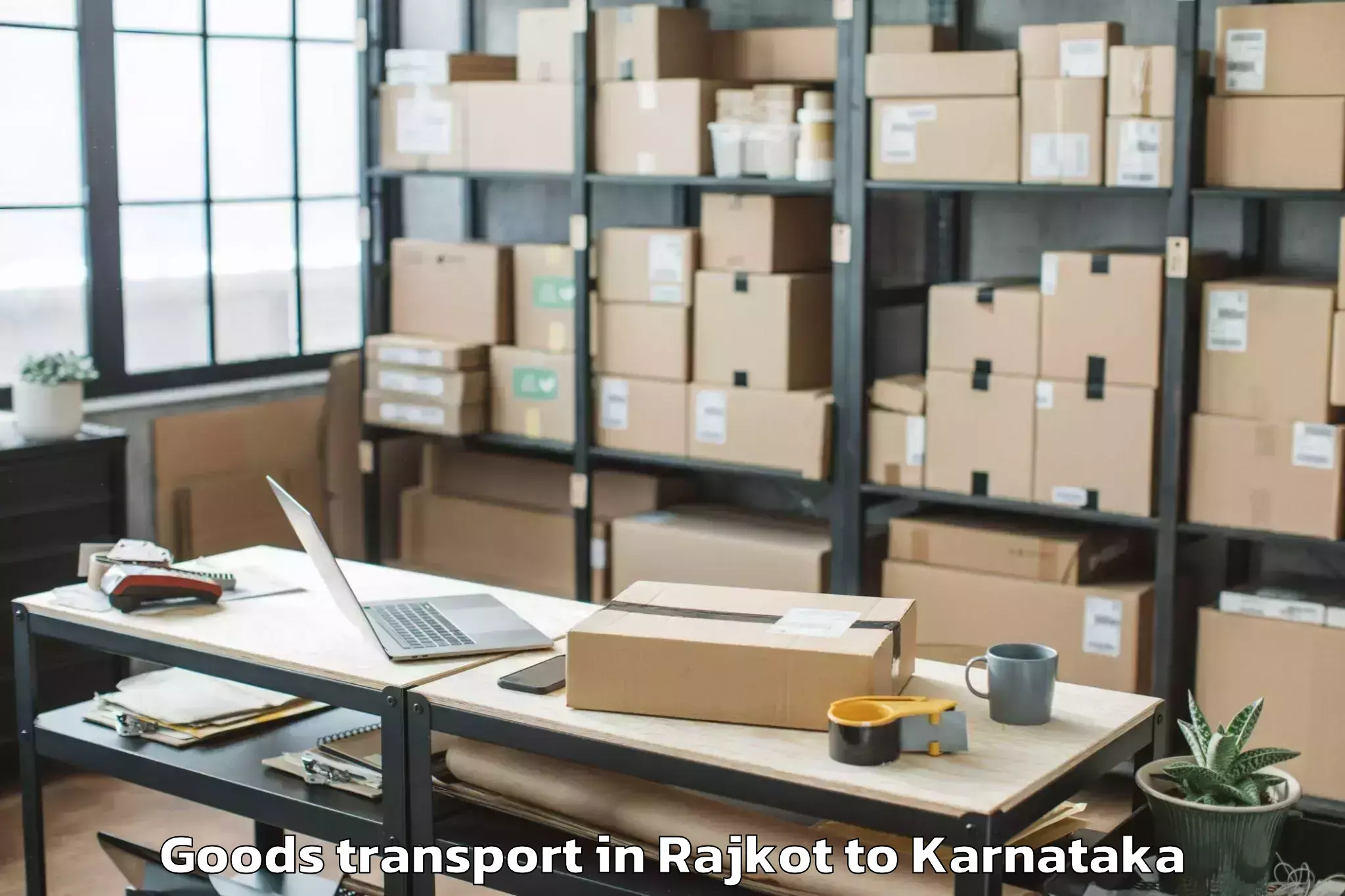 Hassle-Free Rajkot to Bangalore East Goods Transport